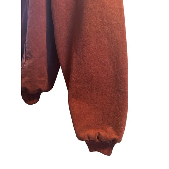 Carhartt Vintage Santa Fe Red Clay Men's Work Coat X-Large Tall Quilted Flannel - Picture 4 of 14